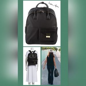 India Hicks Black Jet Pack Hand Bag Laptop Backpack NEW $440